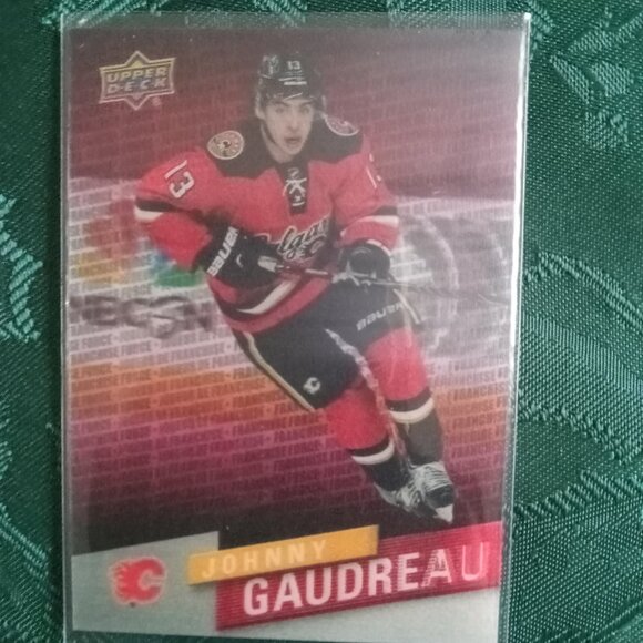 Johnny Gaudreau Franchise Force Calgary Flames Hockey Card #FF-4 - Picture 1 of 2